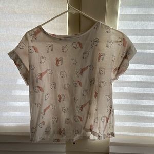 Abstract face shirt